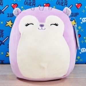Squishmallow Sydnee the Lavender Squirrel 8" UltraSoft Stuffed Plush Toy NWT